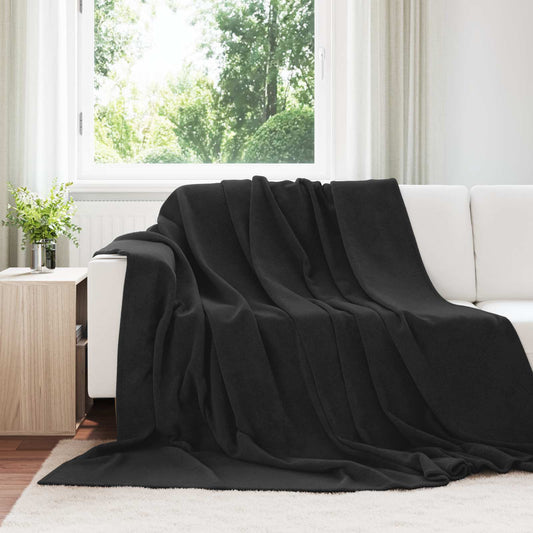 Coperta Nero 240 x 270 cm Panno