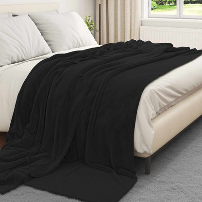 Coperta Nero 240 x 270 cm Panno