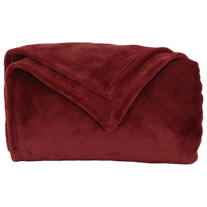 Coperta Rosso Bordeaux 130 x 150 cm Panno