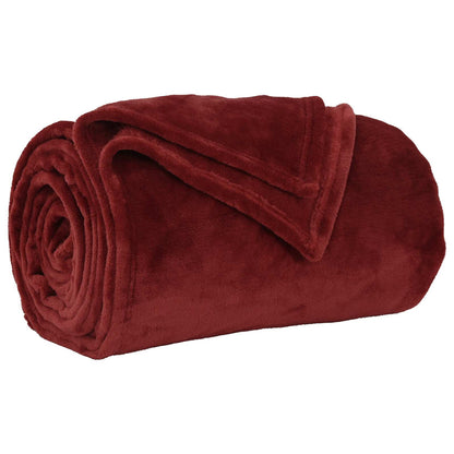 Coperta Rosso Bordeaux 240 x 270 cm Panno