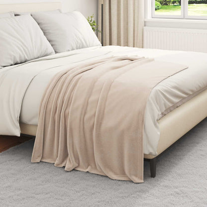 Coperte da Pile 6 pcs Beige 130 x 150 cm Panno | homemem39