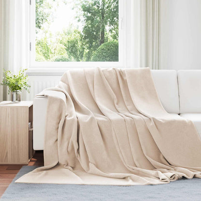 Coperte da Pile 6 pcs Beige 220 x 240 cm Panno
