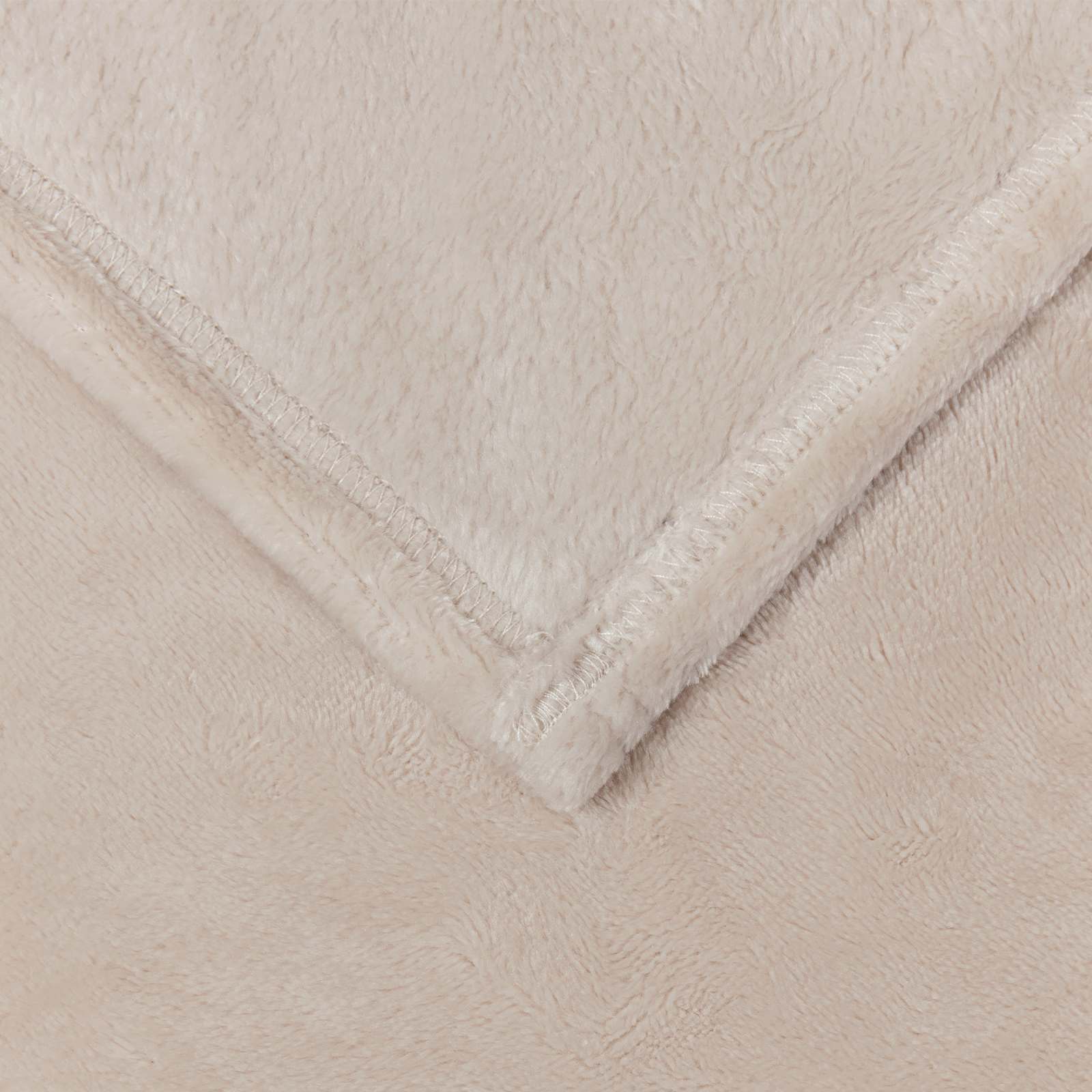 Coperte da Pile 6 pcs Beige 240 x 270 cm Panno | homemem39