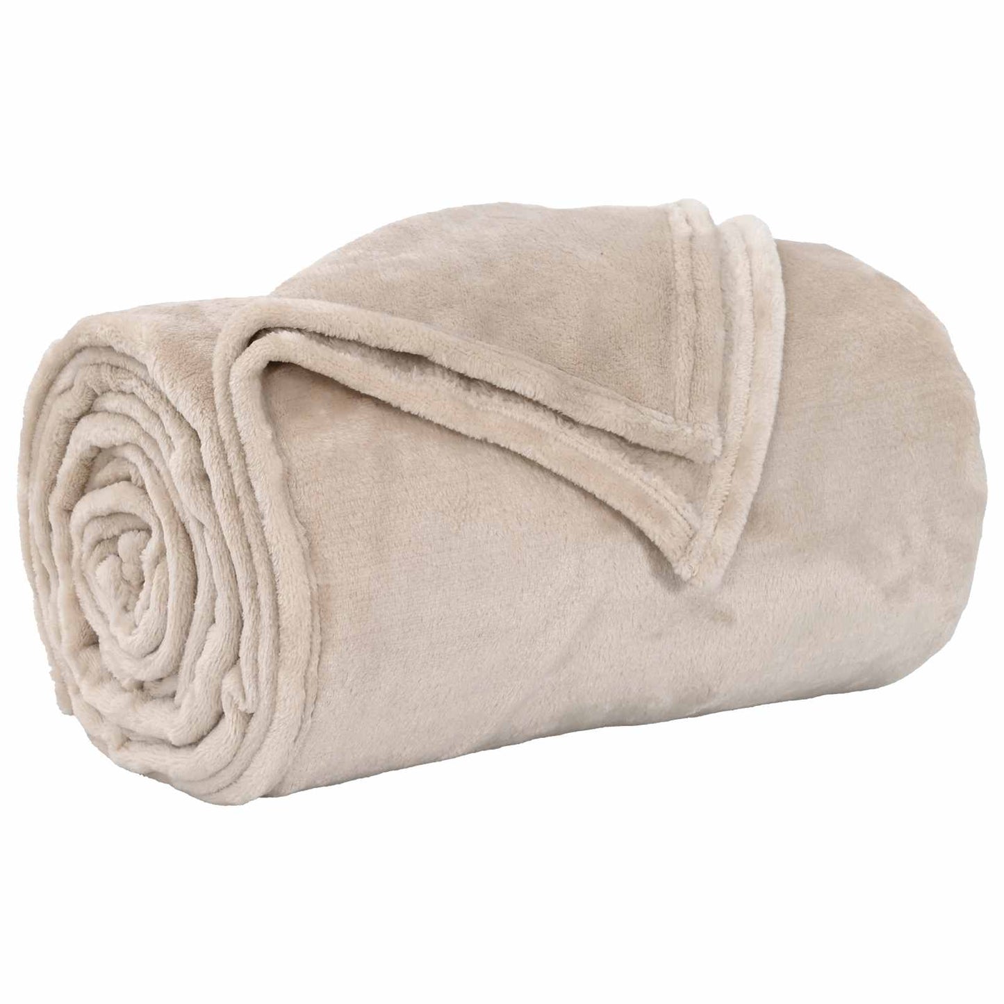 Coperte da Pile 6 pcs Beige 240 x 270 cm Panno