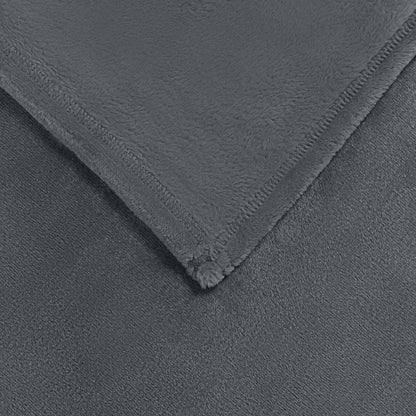 Coperte da Pile 6 pcs Grigio scuro 240 x 270 cm Panno
