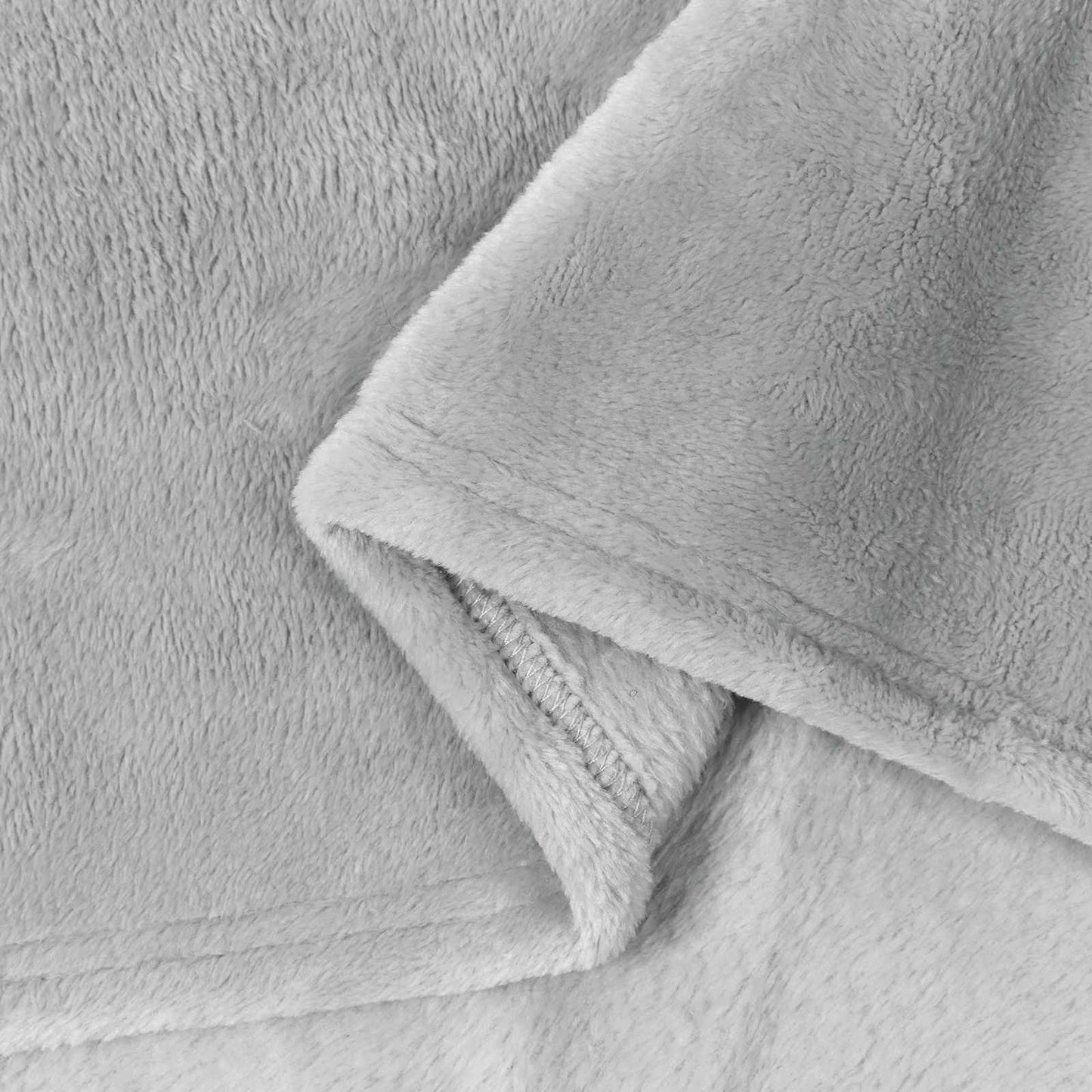 Coperte da Pile 6 pcs Grigio 240 x 270 cm Panno