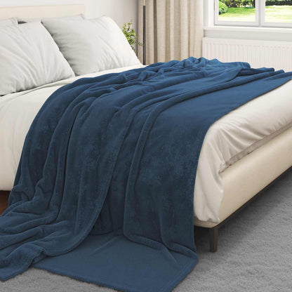 Coperte da Pile 6 pcs Blu navy 220 x 240 cm Panno