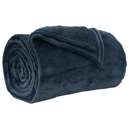Coperte da Pile 6 pcs Blu navy 240 x 270 cm Panno