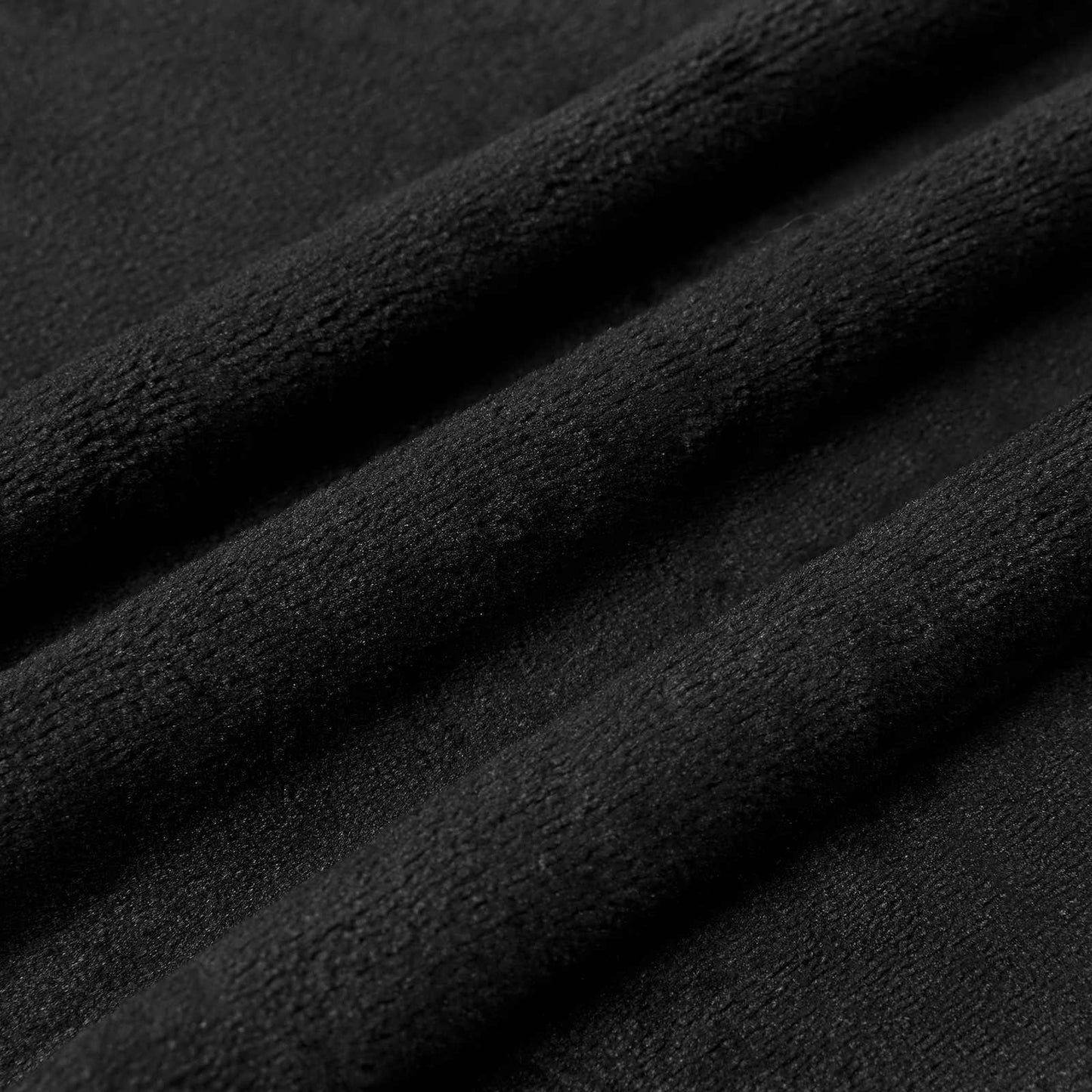 Coperte da Pile 6 pcs Nero 220 x 240 cm Panno