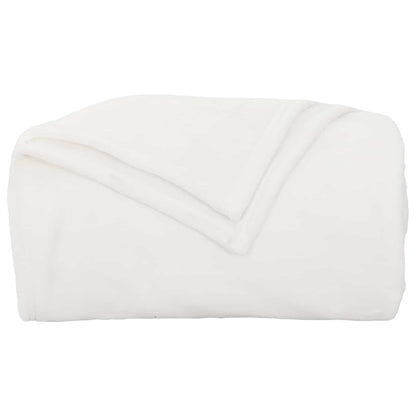 Coperte da Pile 6 pcs Bianco 130 x 150 cm Panno