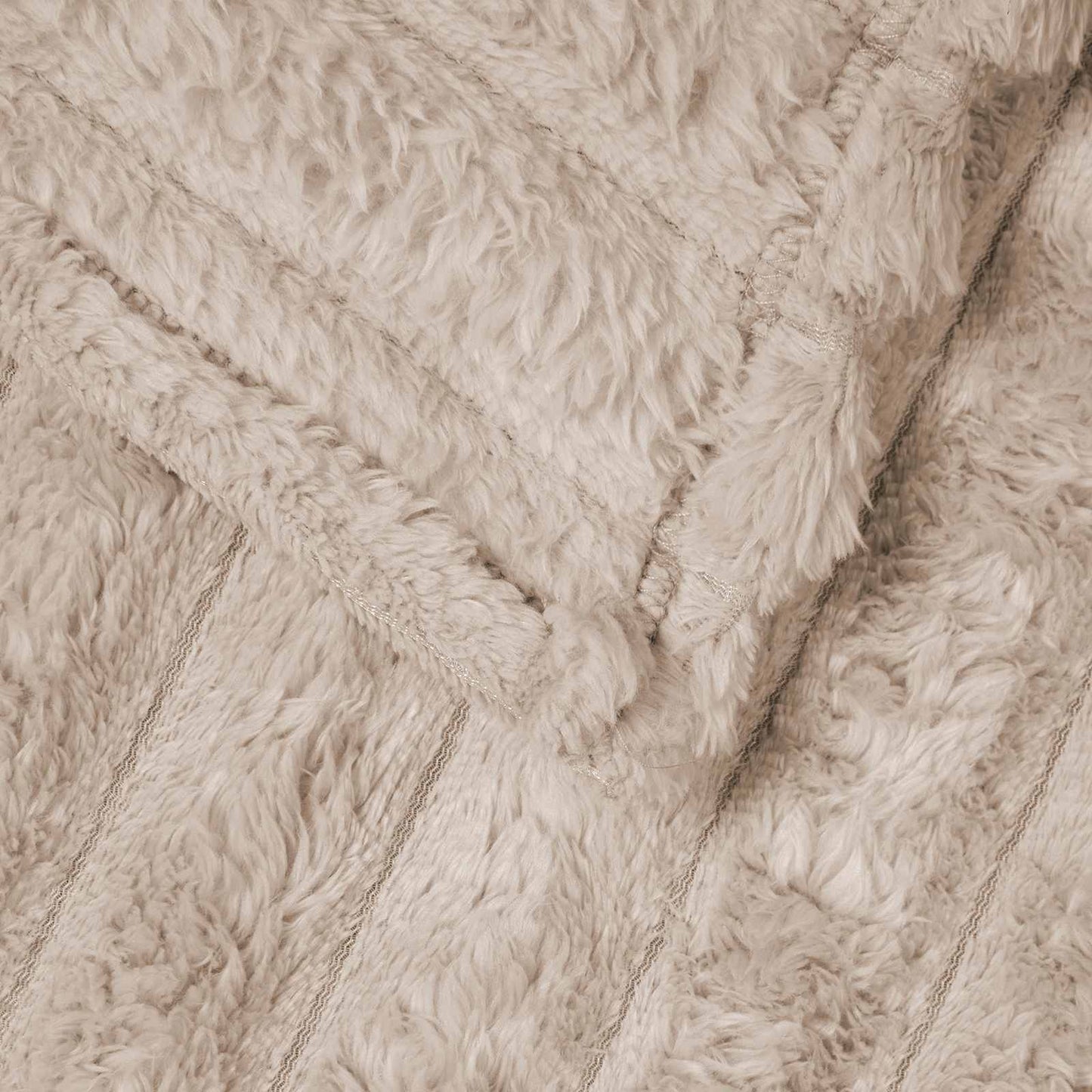 Coperta Beige 150 x 130 cm Panno