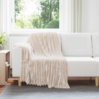 Coperta Beige 150 x 130 cm Panno | homemem39