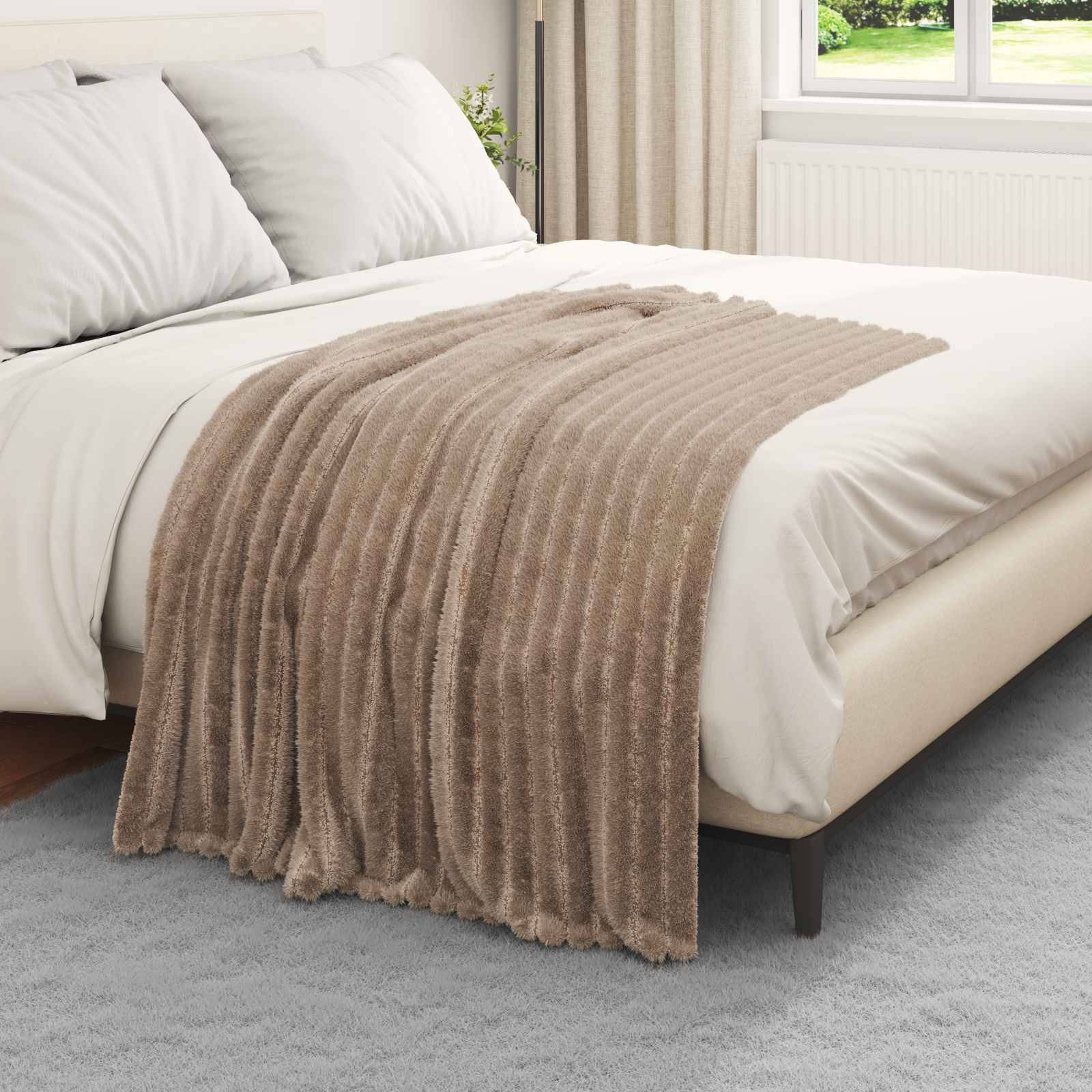 Coperta Cammello 150 x 130 cm Panno | homemem39