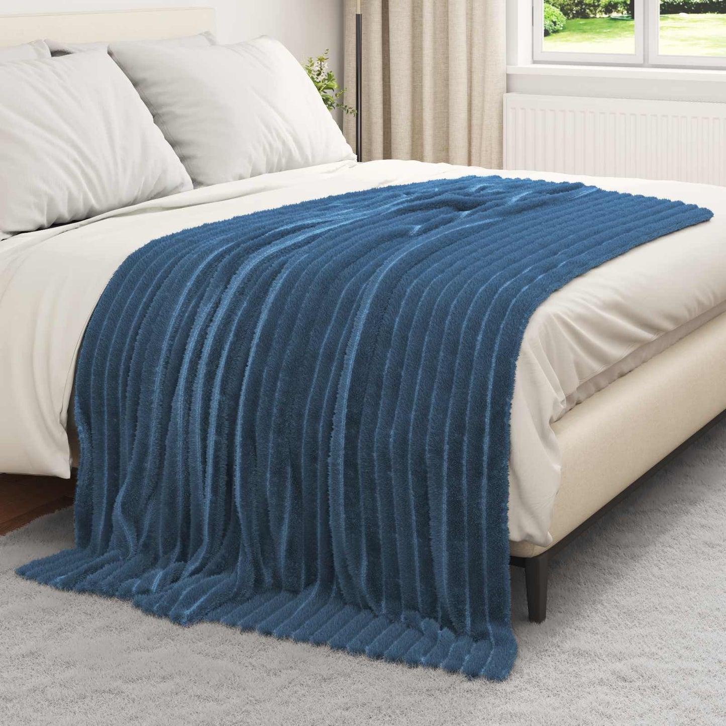 Coperta Blu navy 200 x 150 cm Panno