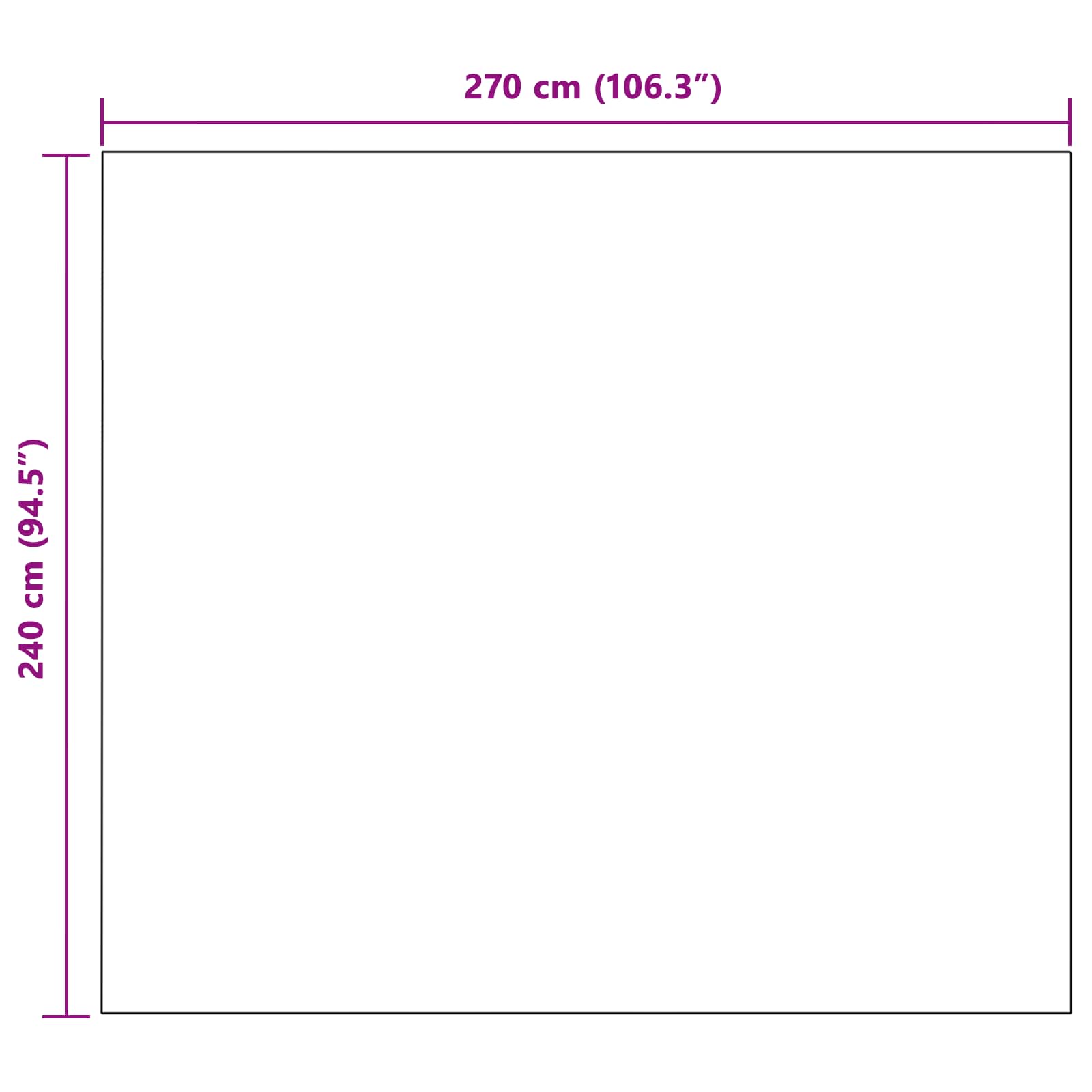 Coperta Nero 270 x 240 cm Panno | homemem39