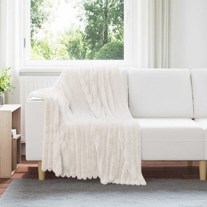 Coperta Crema 150 x 130 cm Panno | homemem39