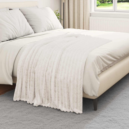 Coperta Crema 150 x 130 cm Panno | homemem39