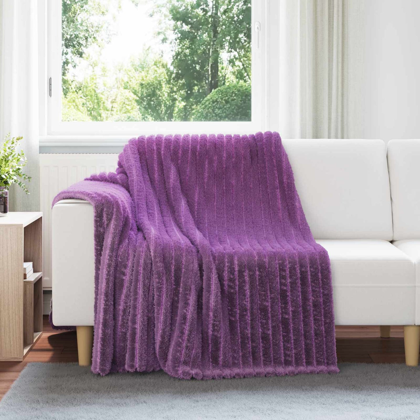 Coperta Viola 200 x 150 cm Panno