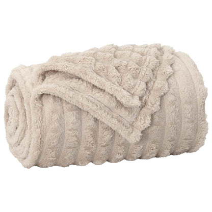 Coperte da Pile 6 pcs Beige 150 x 130 cm Panno