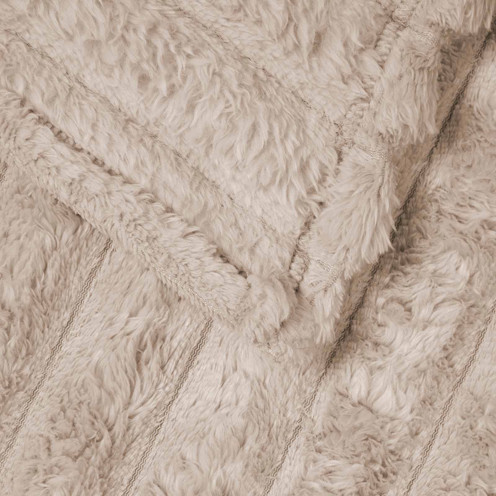 Coperte da Pile 6 pcs Beige 240 x 220 cm Panno | homemem39
