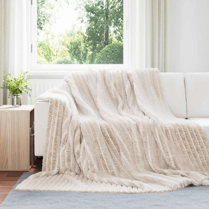 Coperte da Pile 6 pcs Beige 240 x 220 cm Panno | homemem39