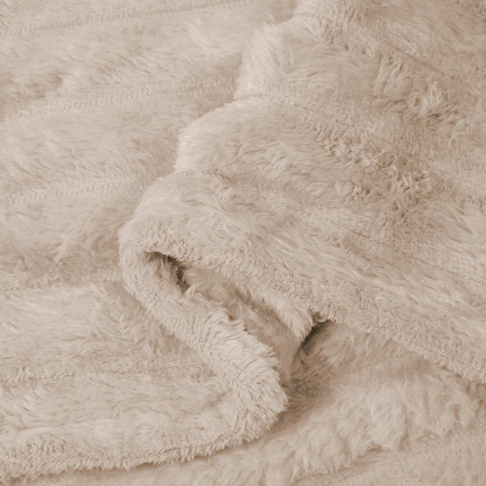 Coperte da Pile 6 pcs Beige 270 x 240 cm Panno | homemem39