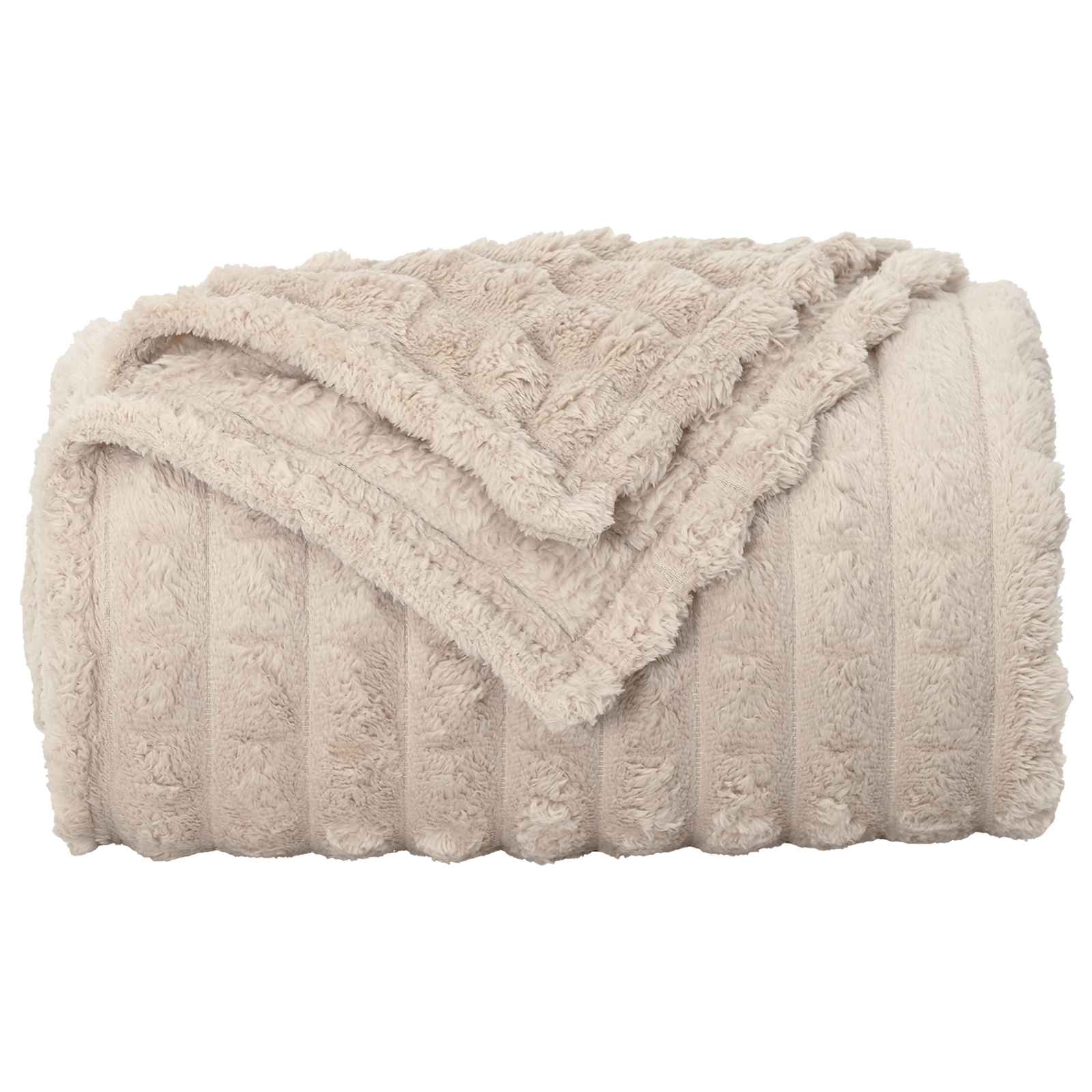 Coperte da Pile 6 pcs Beige 270 x 240 cm Panno | homemem39