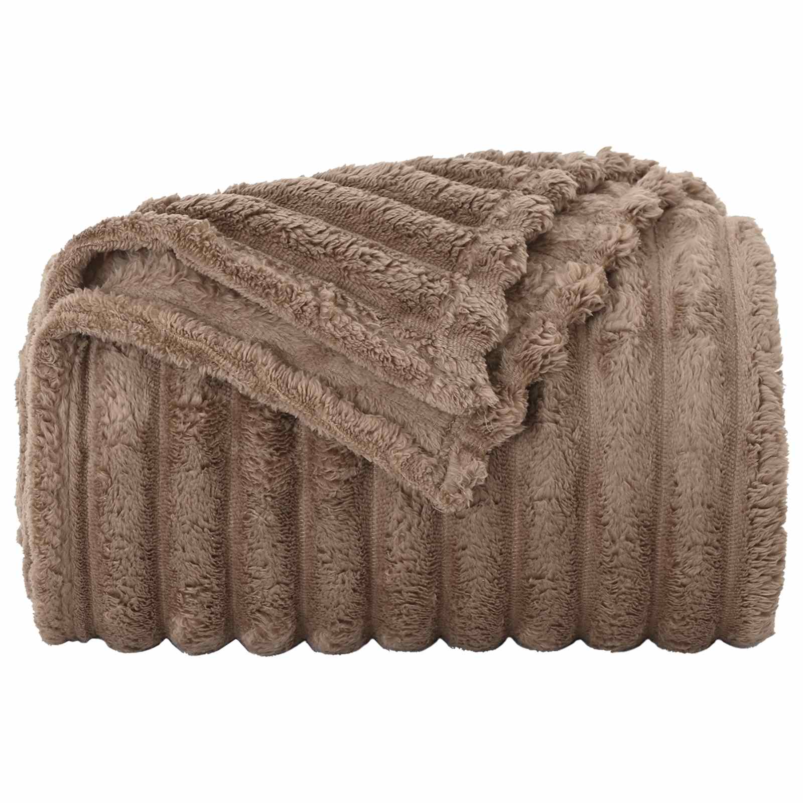 Coperte da Pile 6 pcs Cammello 150 x 130 cm Panno | homemem39
