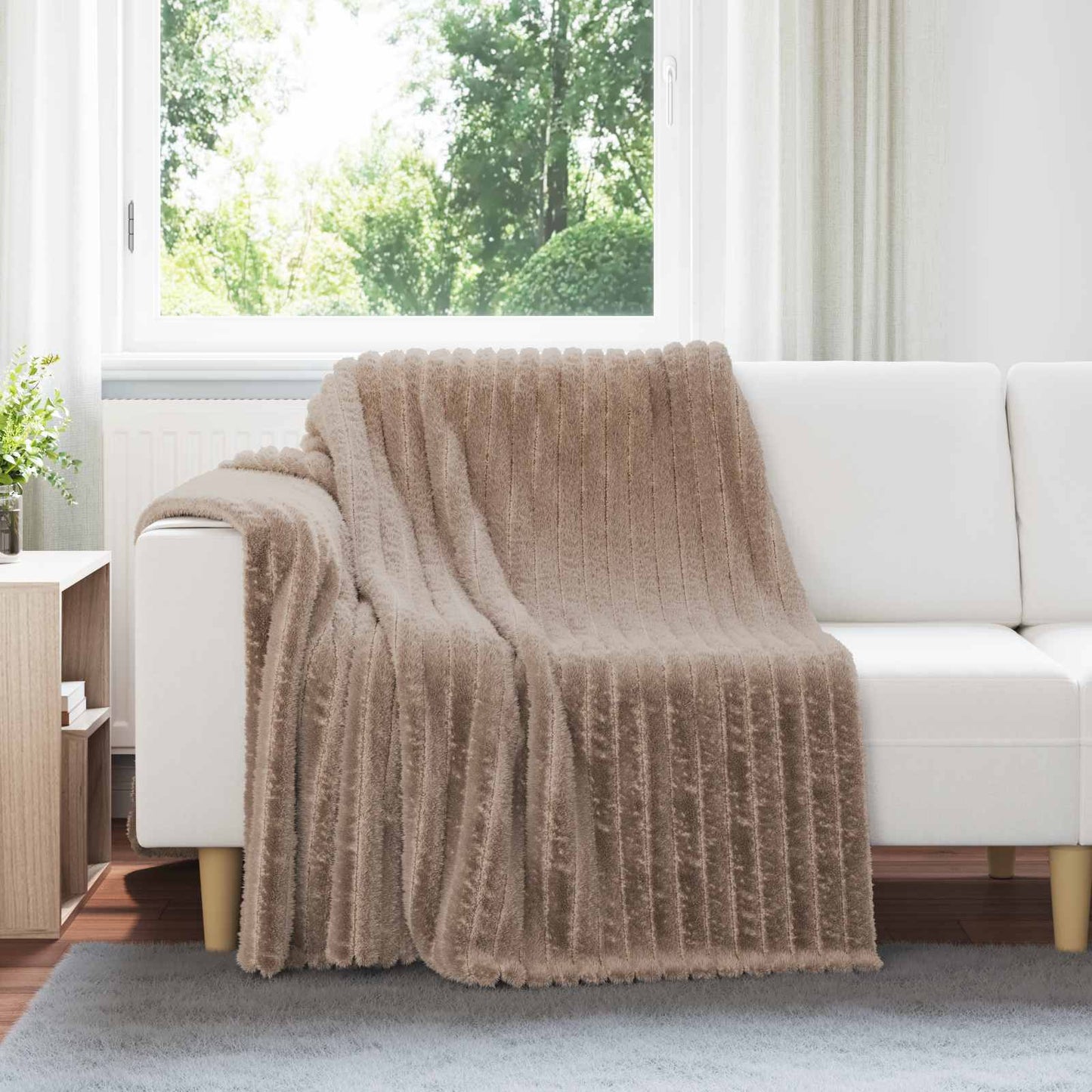 Coperte da Pile 6 pcs Cammello 200 x 150 cm Panno | homemem39