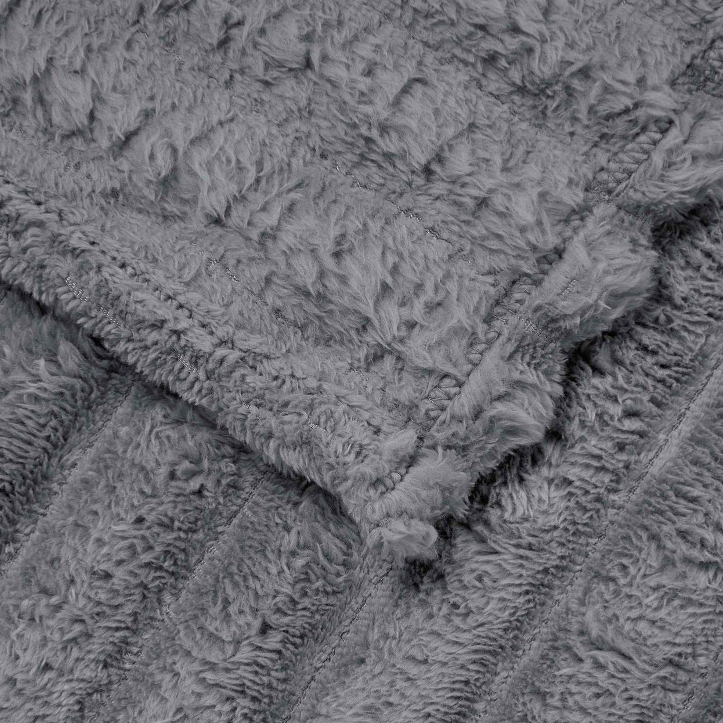 Coperte da Pile 6 pcs Grigio scuro 150 x 130 cm Panno | homemem39