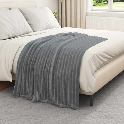 Coperte da Pile 6 pcs Grigio scuro 150 x 130 cm Panno | homemem39