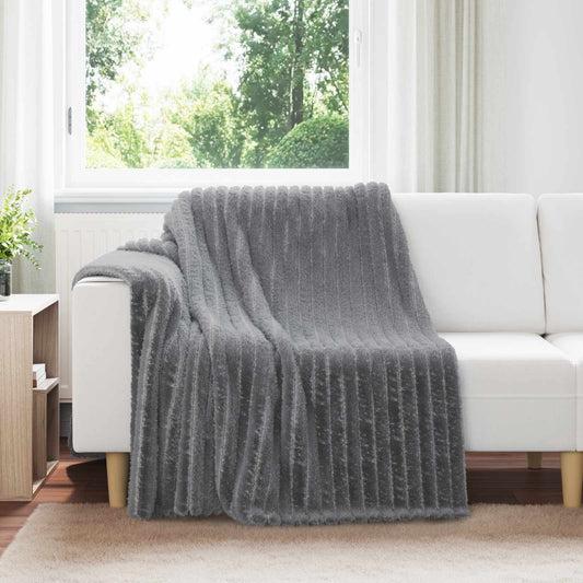 Coperte da Pile 6 pcs Grigio scuro 200 x 150 cm Panno | homemem39