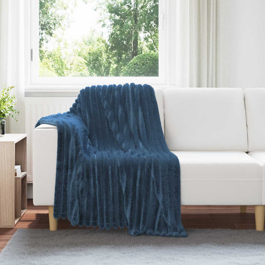 Coperte da Pile 6 pcs Blu navy 150 x 130 cm Panno | homemem39