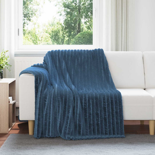 Coperte da Pile 6 pcs Blu navy 200 x 150 cm Panno | homemem39