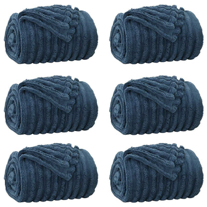 Coperte da Pile 6 pcs Blu navy 200 x 150 cm Panno | homemem39