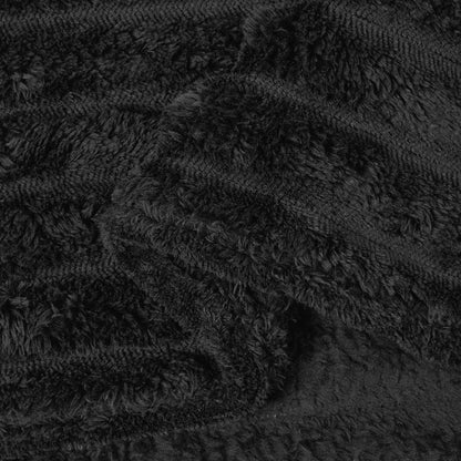 Coperte da Pile 6 pcs Nero 150 x 130 cm Panno | homemem39