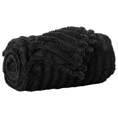 Coperte da Pile 6 pcs Nero 150 x 130 cm Panno | homemem39