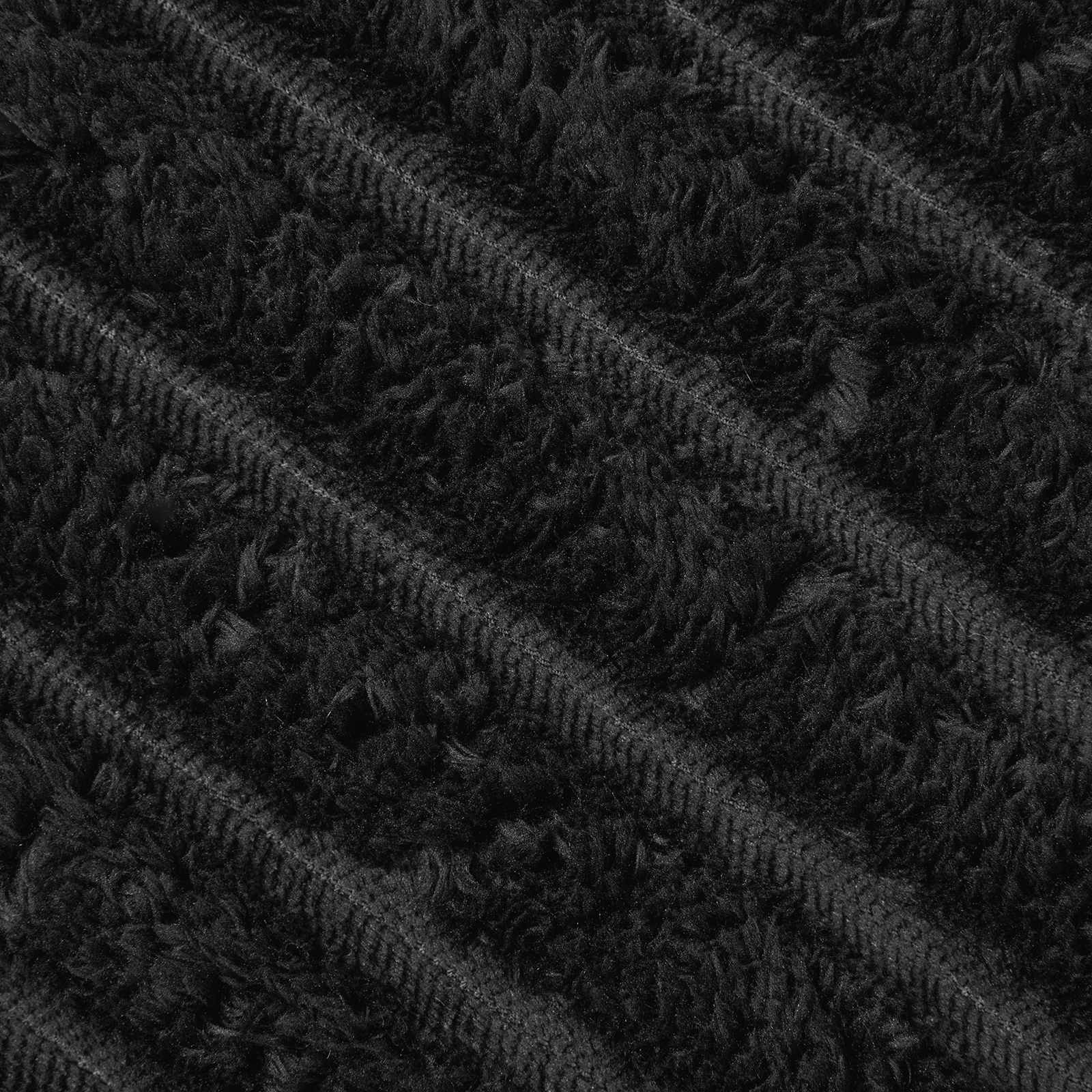 Coperte da Pile 6 pcs Nero 200 x 150 cm Panno | homemem39