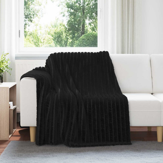 Coperte da Pile 6 pz Nero 200 x 150 cm 4.75 kg Panno - homemem39