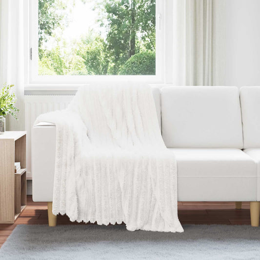 Coperte da Pile 6 pz Bianco 150 x 130 cm 2.85 kg Panno - homemem39