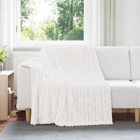 Coperte da Pile 6 pz Bianco 200 x 150 cm 4.75 kg Panno - homemem39