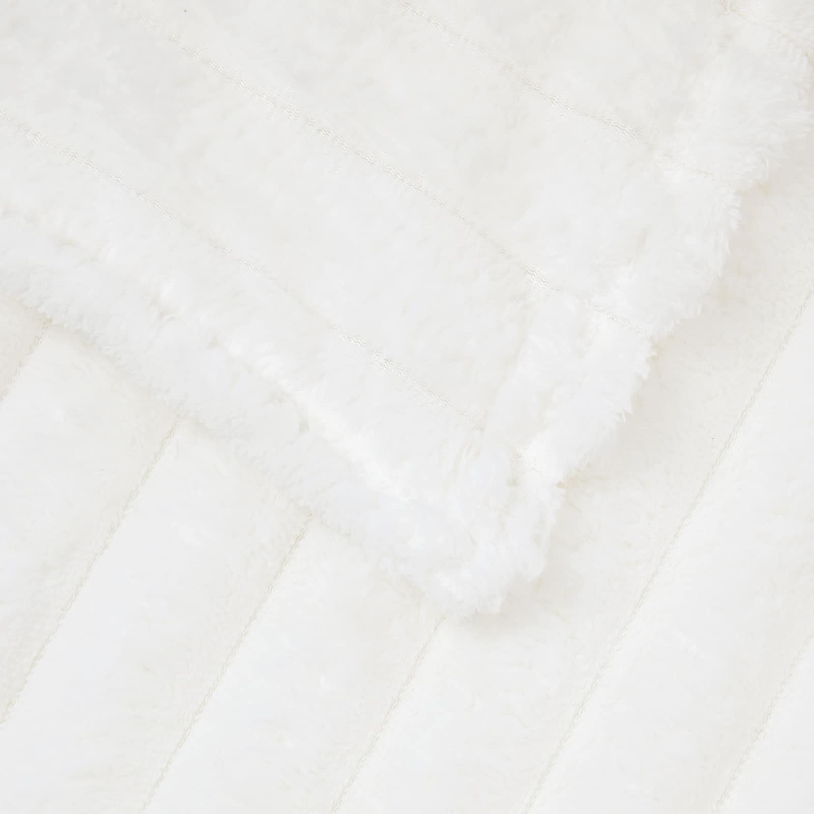 Coperte da Pile 6 pcs Bianco 270 x 240 cm Panno | homemem39