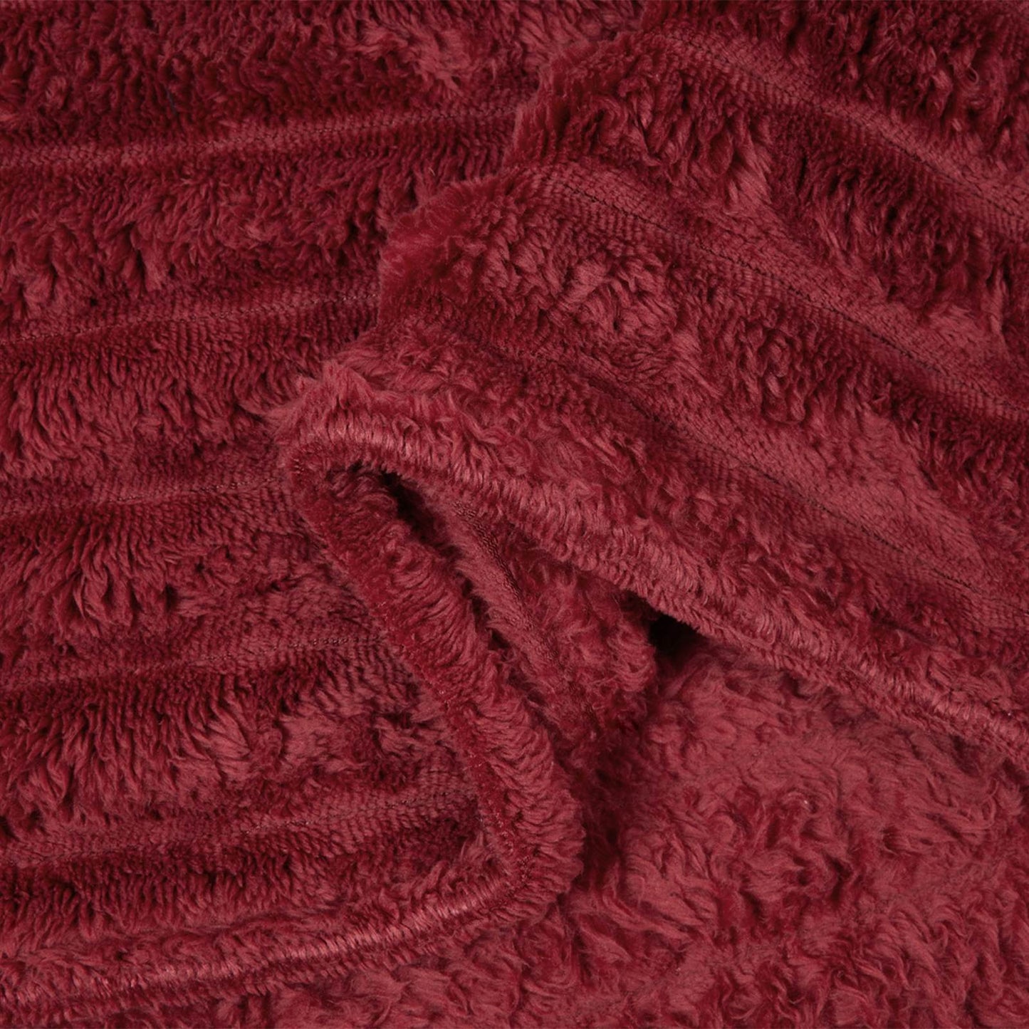 Coperte da Pile 6 pcs Rosso Bordeaux 150 x 130 cm Panno | homemem39