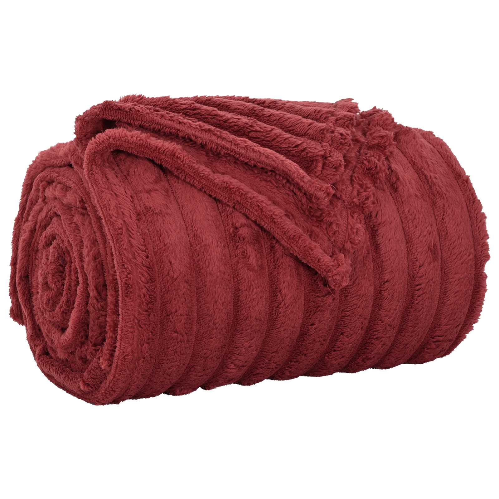 Coperte da Pile 6 pcs Rosso Bordeaux 240 x 220 cm Panno | homemem39
