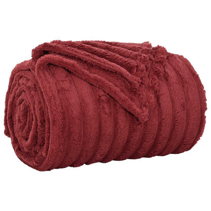 Coperte da Pile 6 pcs Rosso Bordeaux 240 x 220 cm Panno | homemem39