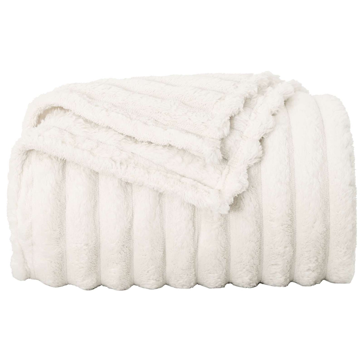 Coperte da Pile 6 pcs Crema 150 x 130 cm Panno | homemem39