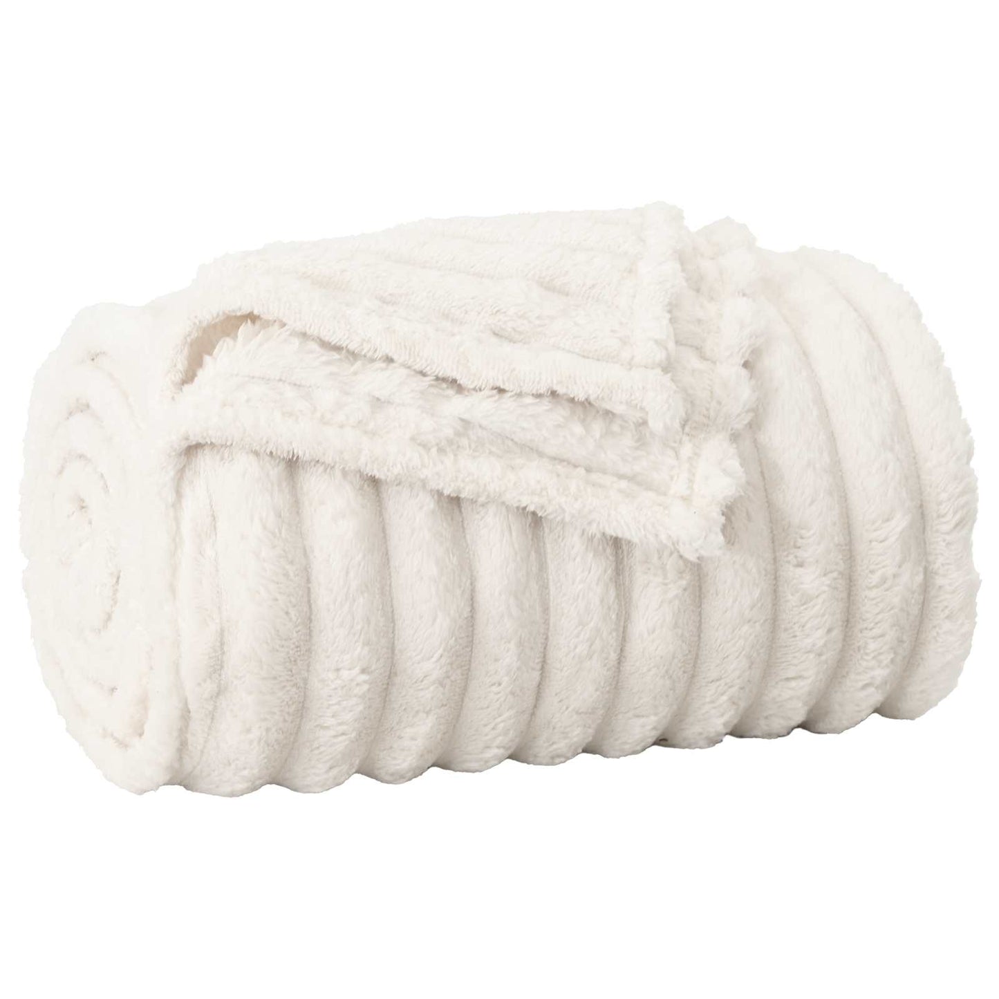 Coperte da Pile 6 pcs Crema 240 x 220 cm Panno | homemem39