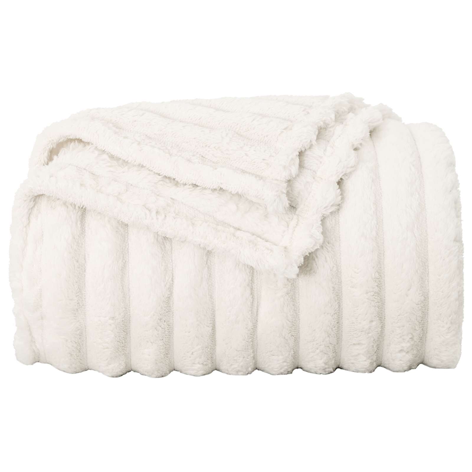 Coperte da Pile 6 pcs Crema 240 x 220 cm Panno | homemem39