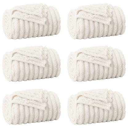 Coperte da Pile 6 pcs Crema 270 x 240 cm Panno | homemem39