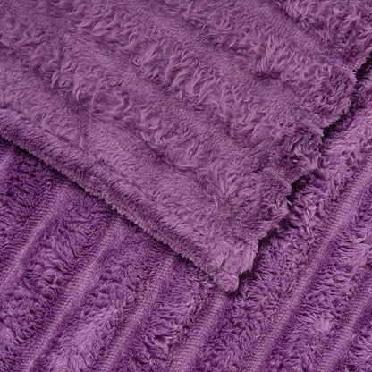Coperte da Pile 6 pcs Viola 150 x 130 cm Panno | homemem39